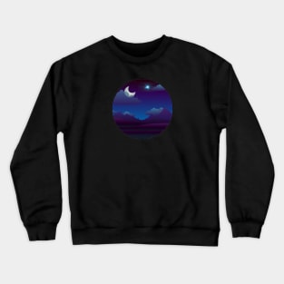 Night time, Chill time Crewneck Sweatshirt